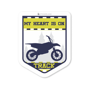 Stickerland India My Heart Is On Track Sticker 5x6.5 CM (Pack of 1)
