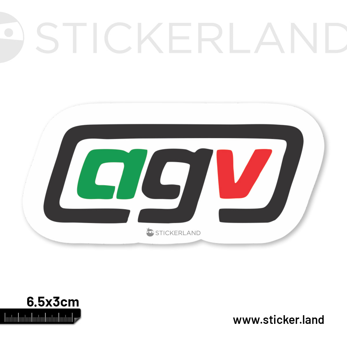 2x Agv Logo Style 2 Stickers Decals - DecalsHouse
