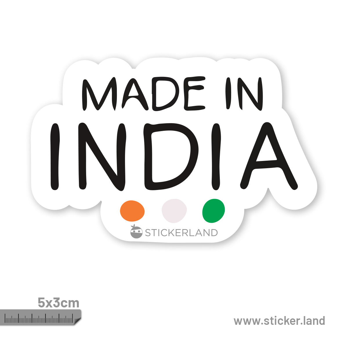 Stickerland India Made in india Colour Dots Sticker 5x3 CM (Pack of 1) –  STICKERLAND