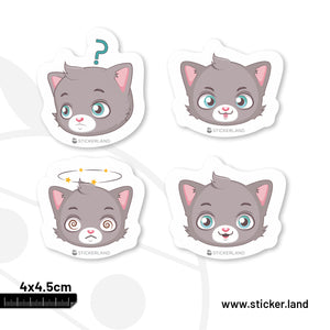 Stickerland India Kitten Emoji Set