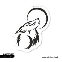 Load image into Gallery viewer, Stickerland India Wolf Moon Sticker 5.5x6.5 CM (Pack of 1)